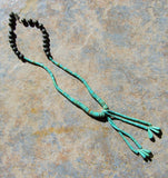 Zuni Turquoise Graduated Heshi with Jonquil's silver beads