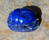 Large Lapis Scarab from Egypt.  Carved in the energy of the Great Pyramid